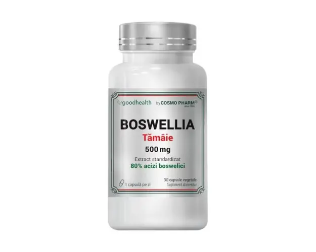 Extract de tamaie Boswellia Serrata, 500 mg, 30 capsule vegetale, Cosmo Pharm