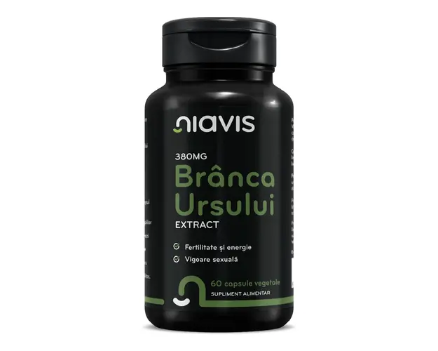 Branca Ursului Extract, 380 mg, 60 capsule, Niavis