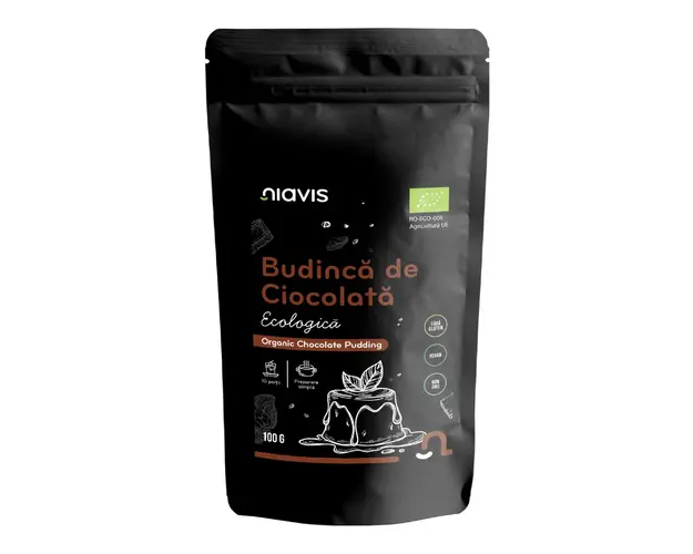 Budinca de ciocolata Bio fara gluten, 100 g, Niavis