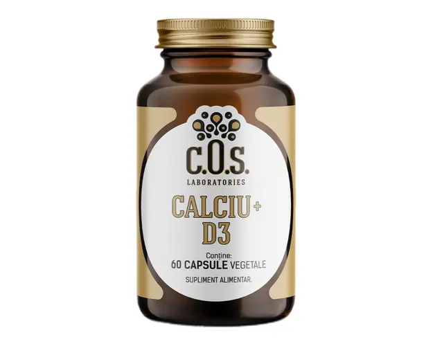Calciu + Vitamina D3, 60 capsule, COS Laboratories
