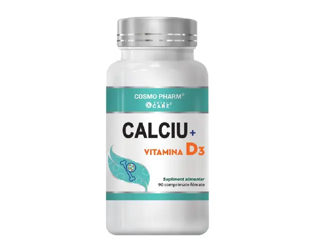 Calciu+Vitamina D3, 30 tablete, Cosmo Pharm