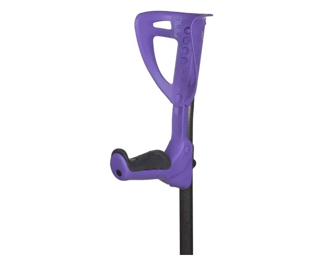 Carja cu sprijin pe antebrat din aluminiu ErgoTech (alba)