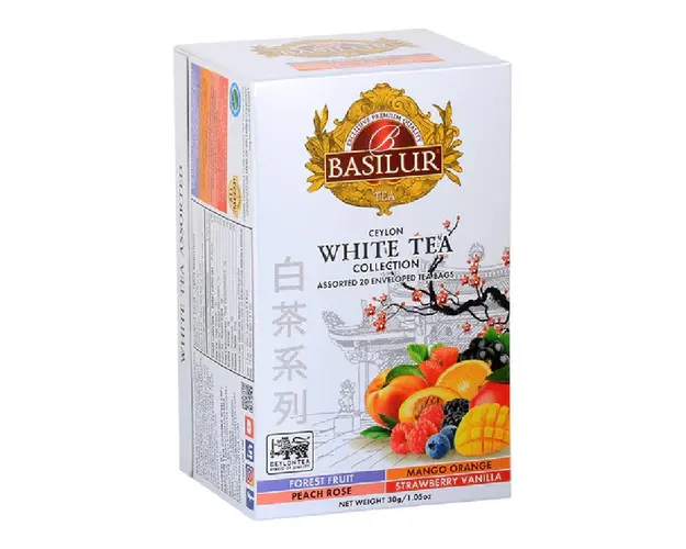 Ceai Alb, White Tea Assorted, 20 plicuri, Basilur