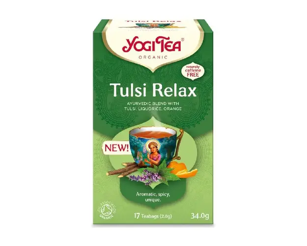 Ceai bio Tulsi Relax, 17 plicuri, Yogi Tea