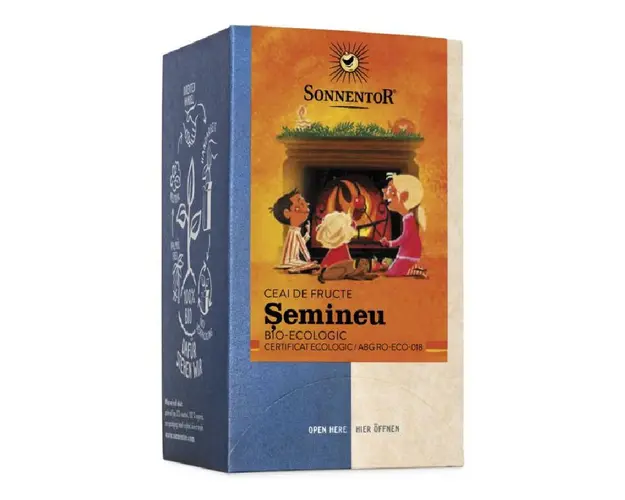 Ceai de fructe BIO cu mirodenii Semineu, 18 plicuri, Sonnentor