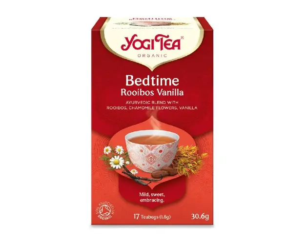 Ceai de seara cu Rooibos si vanilie, 17 plicuri, Yogi Tea
