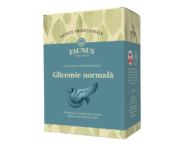 Ceai Retete Traditionale Glicemie normala, 180 g, Faunus Plant