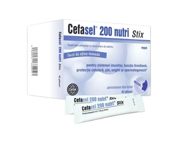 Cefasel 200 nutri Stix, 42 plicuri, Cefak