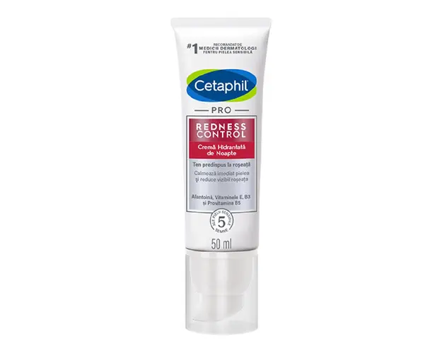 Crema hidratanta de noapte PRO Redness Control, 50 ml, Cetaphil 