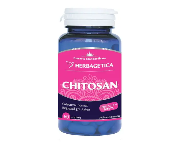 Chitosan, 60 capsule, Herbagetica