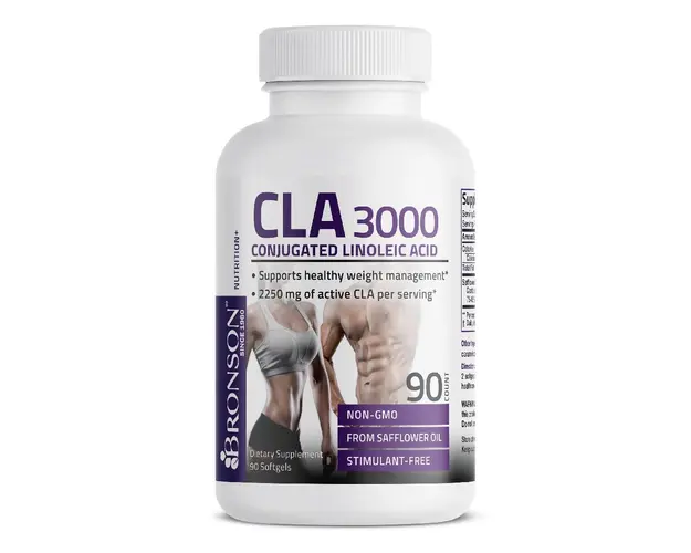 CLA 3000 acid linoleic conjugat, 90 capsule, Bronson Laboratories