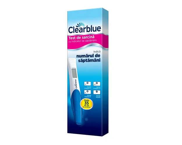 Clearblue Test de Sarcina cu Indicator de Saptamani, 1 Bucata