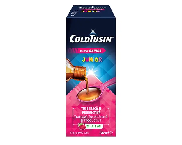 ColdTusin Junior sirop pt. tuse seaca si productiva, 120 ml