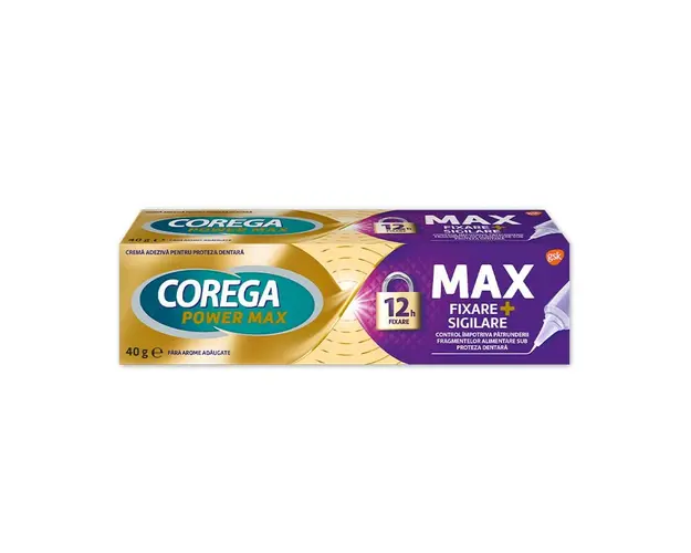 Corega Max Sigilare Crema adeziva pentru proteza dentara, 40 g