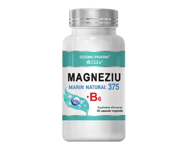 Magneziu 375mg + B6, 30 tablete, Cosmo Pharm