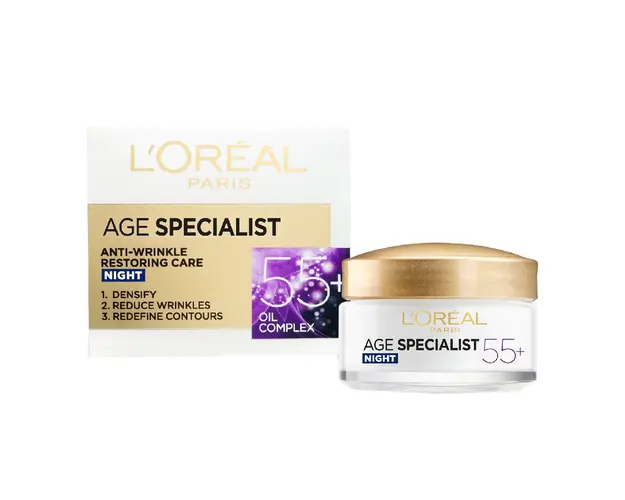 Crema antirid de noapte, Age Specialist 55, 50 ml, LOreal