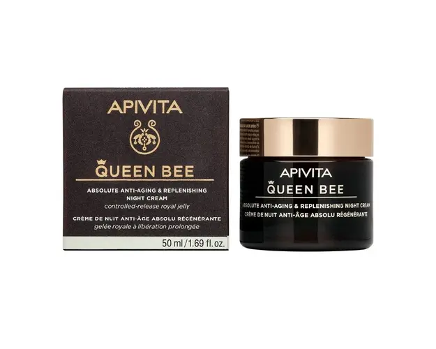 Crema antirid de noapte Queen Bee, 50 ml, Apivita