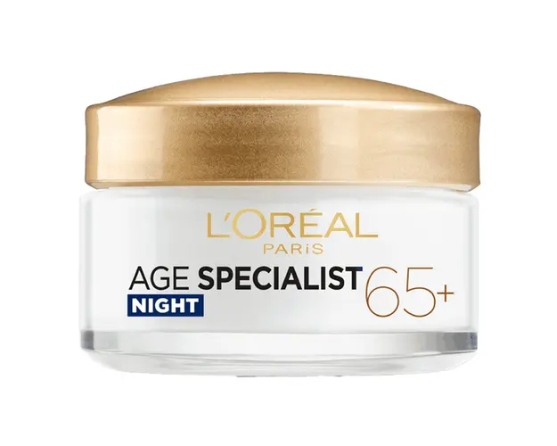 Crema antirid de noapte, Age Specialist 65+, 50 ml, LOreal