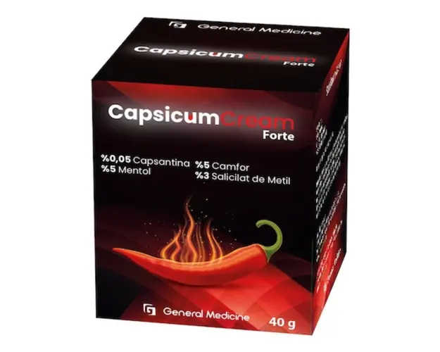 Crema Capsicum forte cu ardei iute, 40g