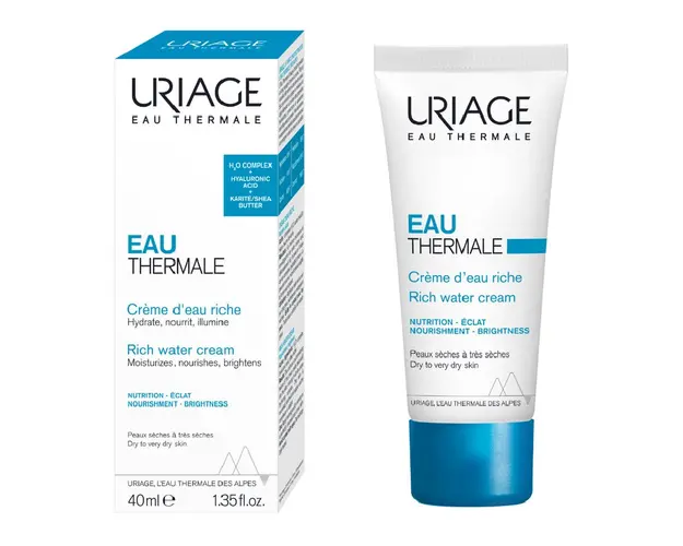 Crema hidratanta cu textura bogata Eau Thermale, 40 ml, Uriage
