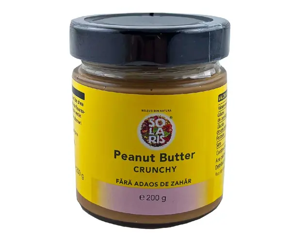 Crema de Peanut Butter Crunchy, 200g, Solaris