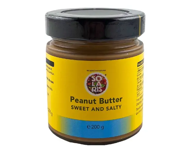 Crema de Peanut Butter dulce si sarat, 200g, Solaris