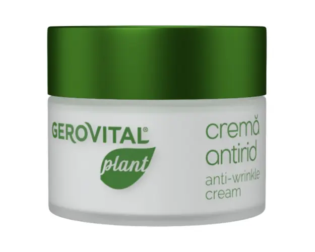 Crema de fata antirid cu SPF 15 Plant, 50 ml, Gerovital