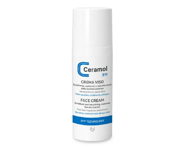 Crema de fata hidratanta pentru ten sensibil reactiv, 50 ml, Ceramol