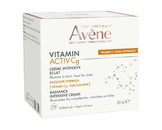 Crema de fata intensiva cu efect de luminozitate Vit Activ Cg, 50 ml, Avene