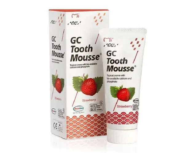 Crema dentara cu aroma de capsuni Tooth Mousse, 40 g, GC Dental