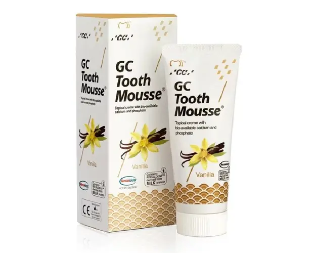 Crema dentara cu aroma de vanilie Tooth Mousse, 40 g, GC Dental