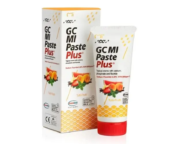 Crema dentara cu aroma de Tutti Frutti Mi Paste Plus, 40 g, GC Dental