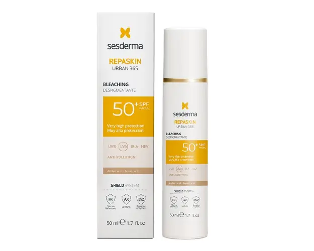 Crema depigmentanta SPF50, Urban 365 Repaskin, 50 ml, Sesderma