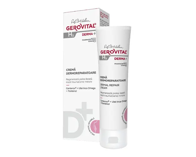 Crema dermoreparatoare H3 Derma+, 50 ml, Gerovital