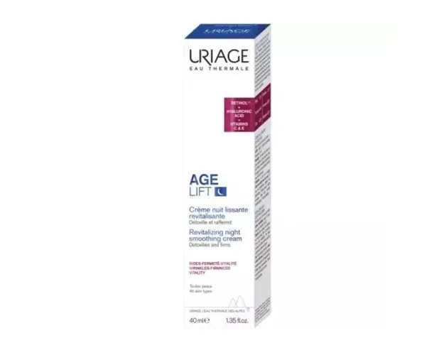 Crema detox revitalizanta de noapte Age Lift, 40 ml, Uriage