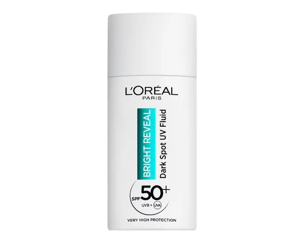 Crema cu textura fluida pentru pete pigmentare, protectie SPF50+, Bright Reveal, 50 ml, LOreal