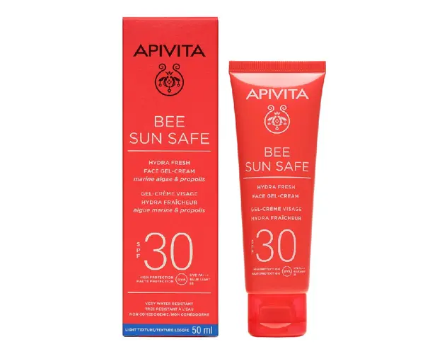 Crema gel protectie solara ten SPF30 Bee Sun Safe, 50 ml, Apivita