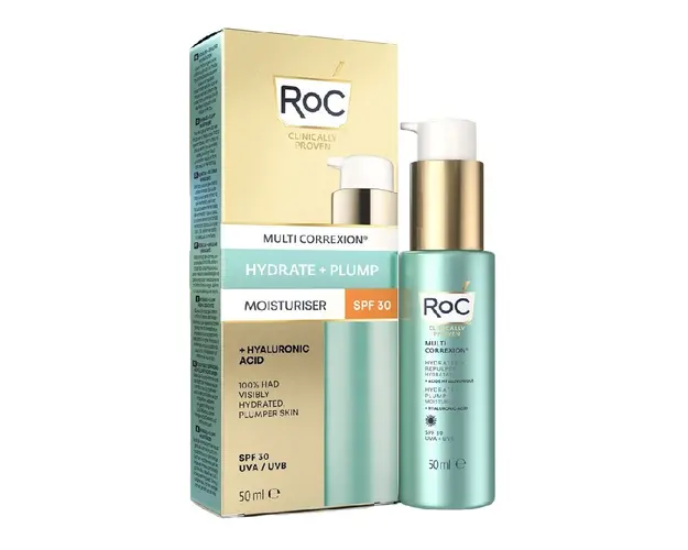 Crema hidratanta cu SPF30 Multi Correxion Hydrate + Plump, 50 ml, RoC Skincare