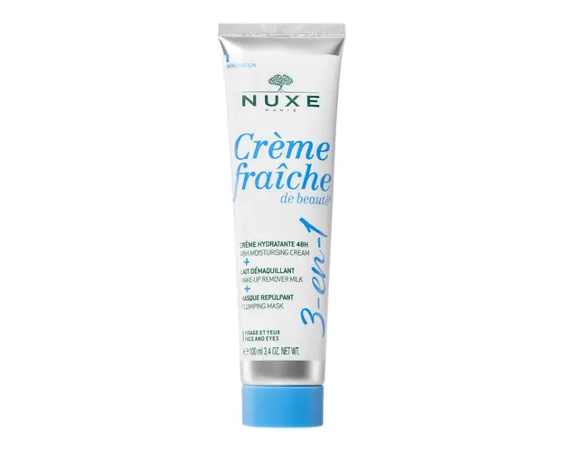 Crema hidratanta, lapte demachiant si masca Creme Fraiche de Beaute, 100ml, Nuxe 
