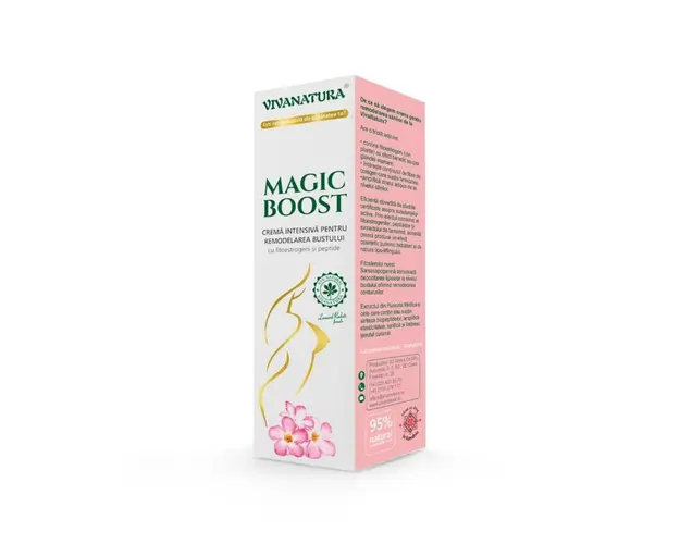 Crema intensiva pentru remodelarea bustului MAGIC BOOST, 145 ml, VivaNatura