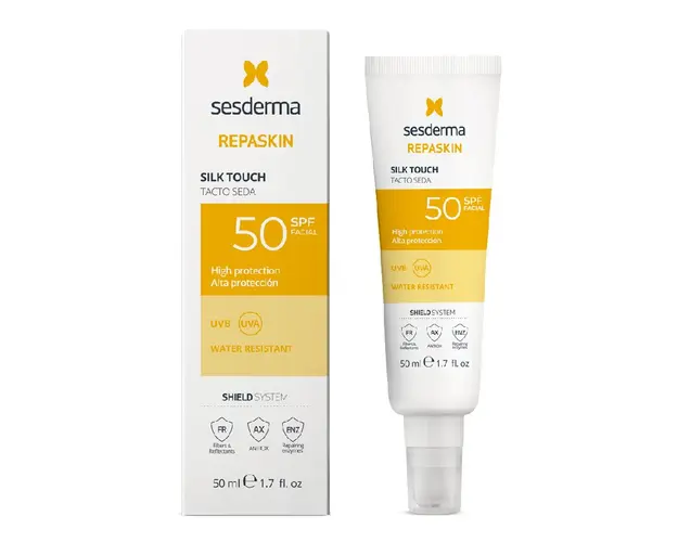 Crema pentru fata SPF50, Silk Touch Repaskin, 50 ml, Sesderma