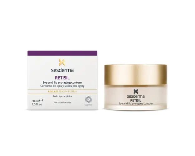 Crema pro-aging pentru conturul ochilor si buzelor Retisil, 30 ml, Sesderma