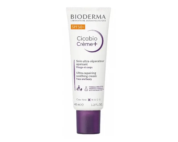 Crema reparatoare cu SPF50+ Cicabio Creme+, 40 ml, Bioderma