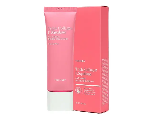 Crema Anti-Aging hranitoare pentru fata, Triple Collagen P.Squalane, 50 ml, Trimay