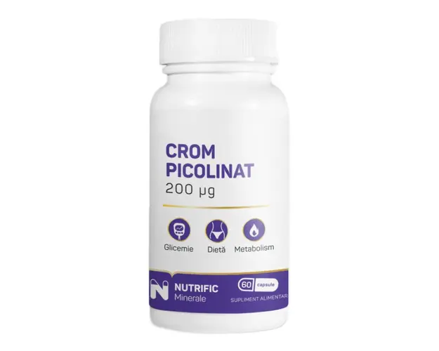 Crom picolinat 200mcg, 60 capsule, Nutrific