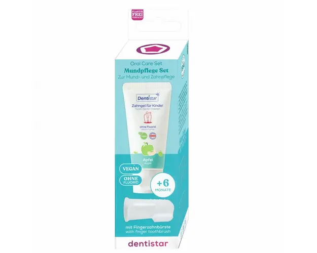 Dentistar Set Pasta de dinti 30ml + Degetar moale din silicon