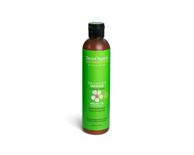 Masca reparatoare pentru par cu ulei de argan, 236 ml, DermOrganic