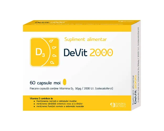 Vitamins D3Vit 2000, 60 capsule moi, Impruvis