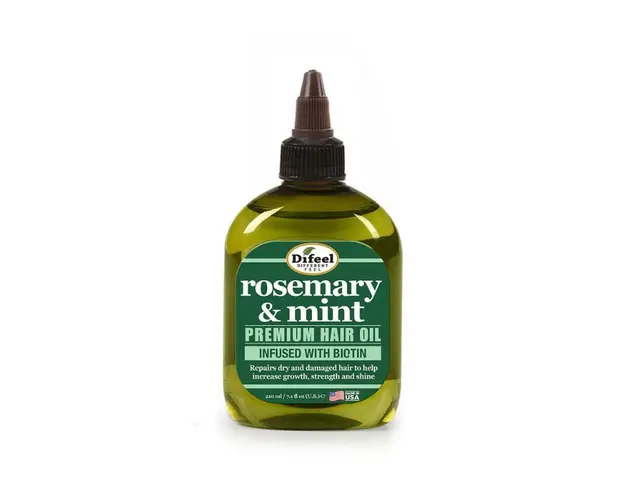Ulei Premium cu efect de intarire pentru par Rosemary and Mint, 75 ml, Difeel 