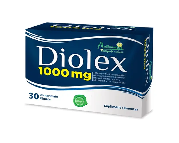 Diolex 1000, 30 comprimate filmate, Naturalis 